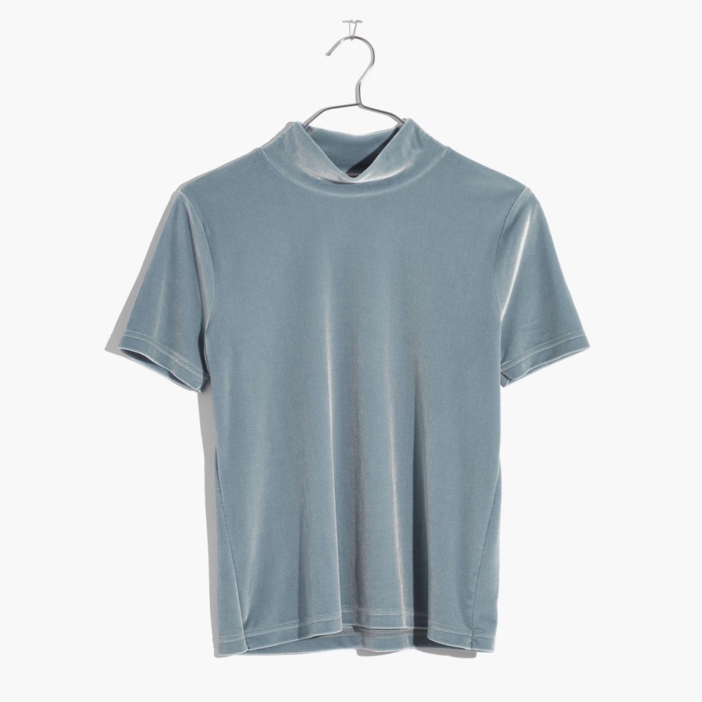 Madewell Velvet Mockneck Tee